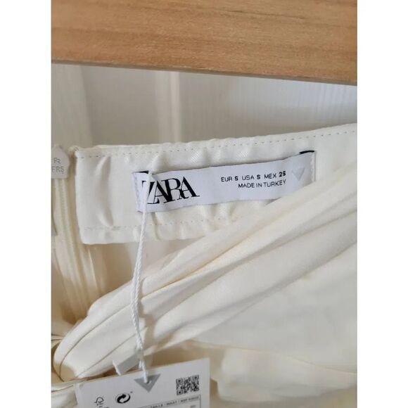 Zara mid length skirts cream S NWT - Picture 9 of 12